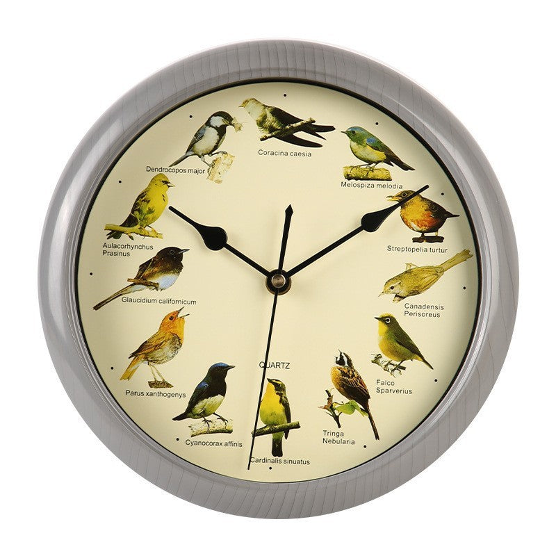 Wall clock with colorful bird design Stornfield
