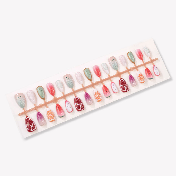 Fruit-Inspired Press-On Nail Art Set Stornfield