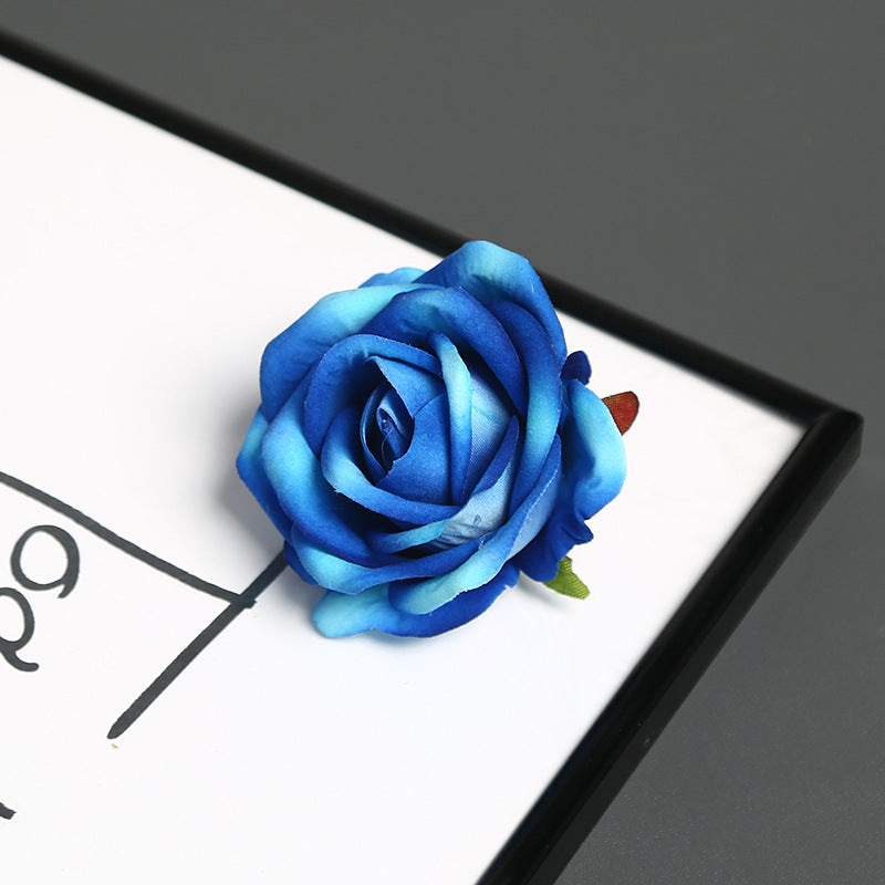 Elegant Silk Rose Pin for Decorative Use