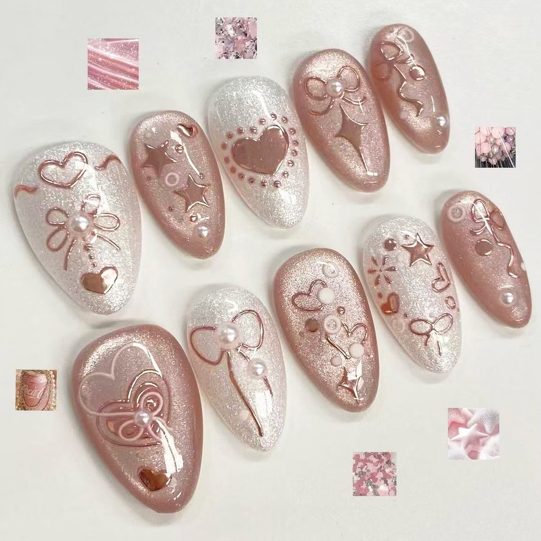Decorative Press-On Nail Art Collection
