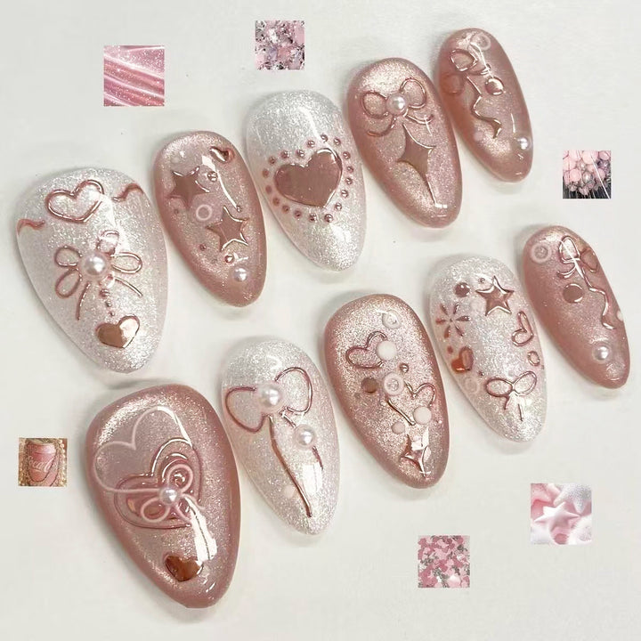 Decorative Press-On Nail Art Collection