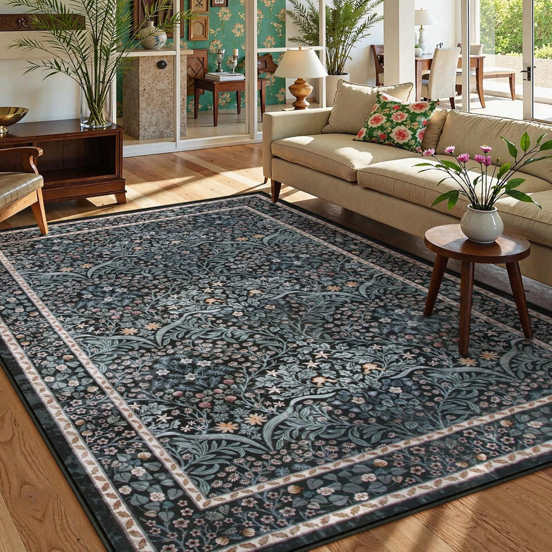 Floral Botanical Area Rug Stornfield