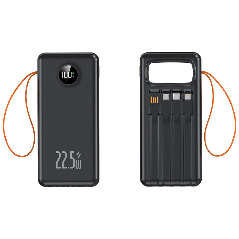 Portable Qi charging power bank with integrated fast charging function and digital display Stornfield