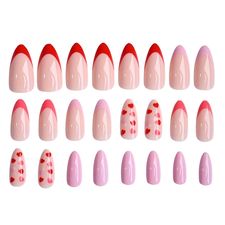 Heart-Patterned Press-On Nail Set Stornfield