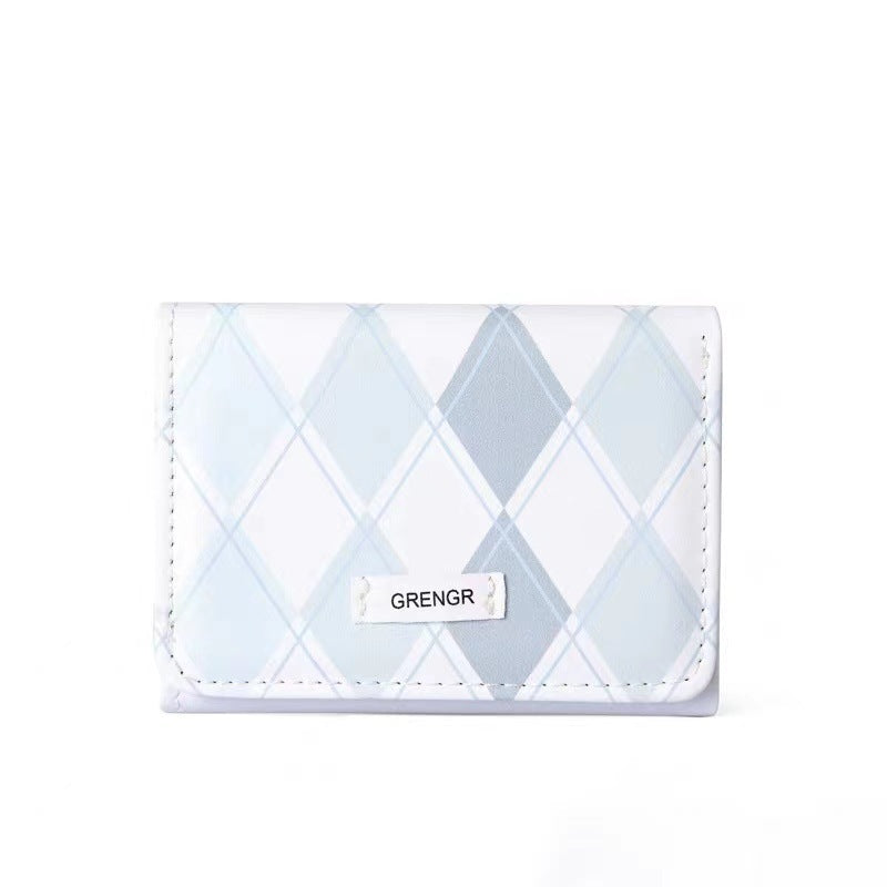 Elegant Plaid Pattern Card Holder Stornfield