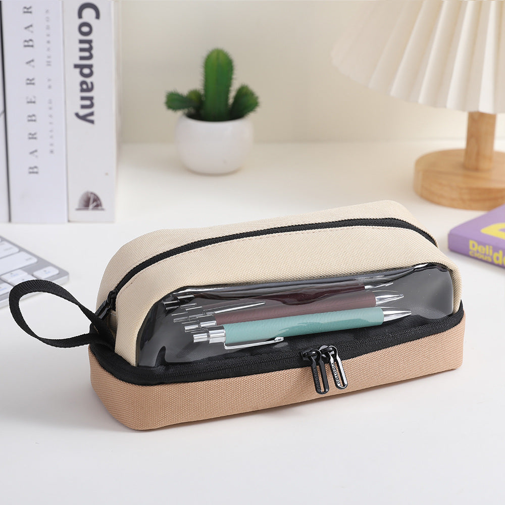Premium Double-Zipper Pencil Case