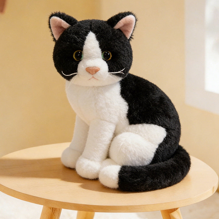 Lifelike Stretching Cat Plush Floor Cuddle Pillow Stornfield