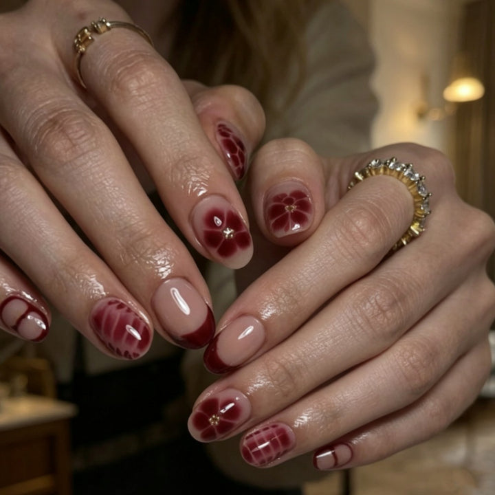 Chic Almond-Shaped Press-On Nail Set Stornfield