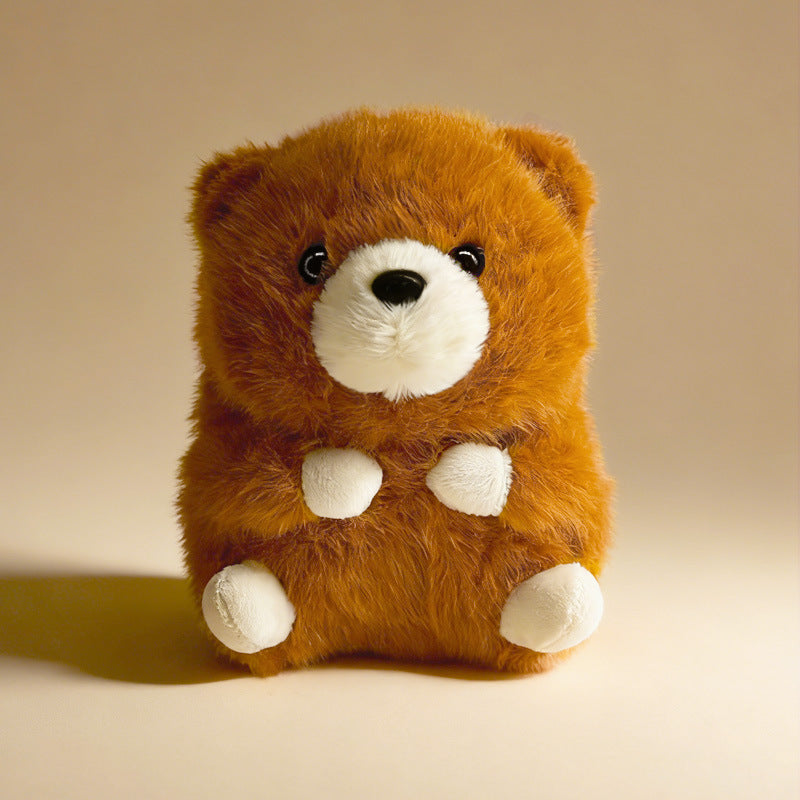 Plush Sitting Dino Cuddler with Ultra-Soft Faux Fur and Embroidered Face Stornfield