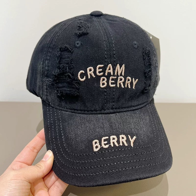 Women's Distressed Denim Baseball Hat Stornfield