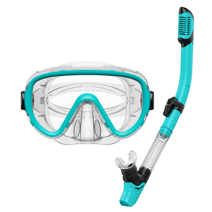 Premium dive mask with anti-fog function and flexible breathing tube Stornfield