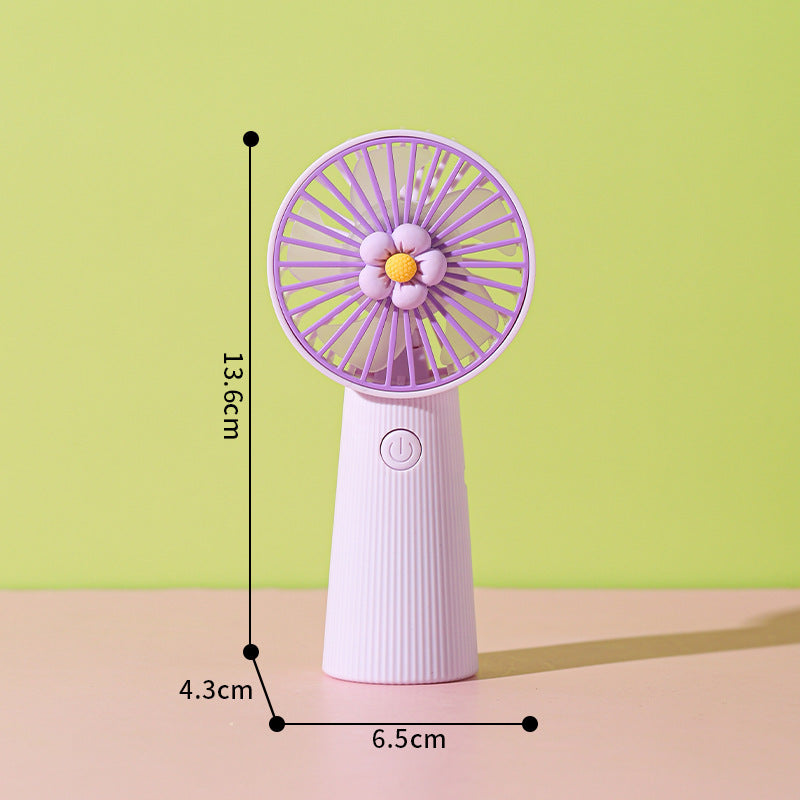 Flower-Themed Handheld Cooling Fan Stornfield