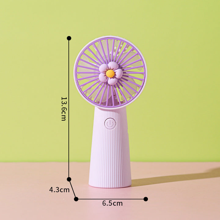 Flower-Themed Handheld Cooling Fan Stornfield
