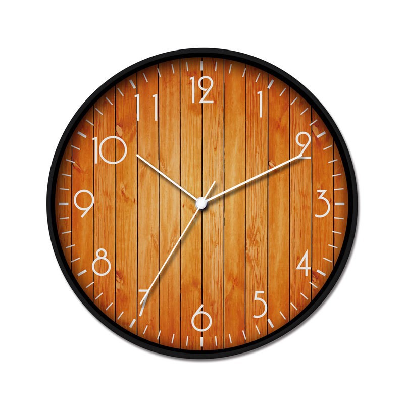 Wall clock with wood look Stornfield