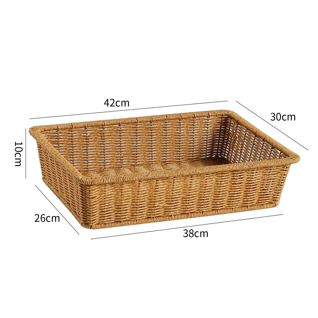 Handwoven Rectangular Storage Basket Stornfield