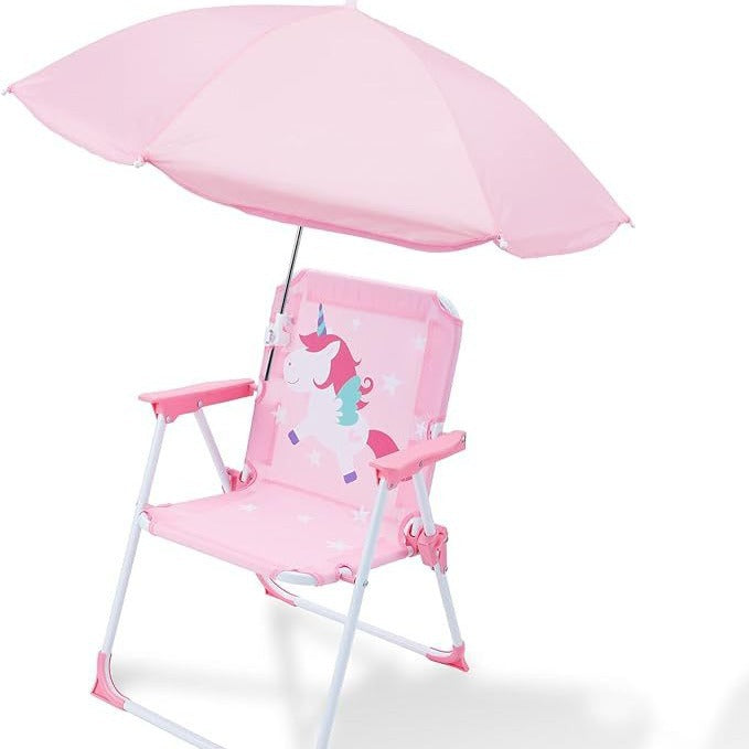 Ladies high chair with sun protection and animal motif Stornfield