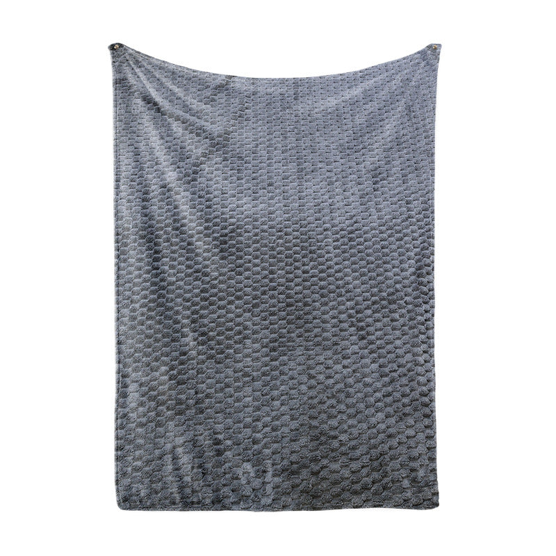 Ladies Cozy Microfiber Quick Change Blanket in Modern Checkered Pattern Stornfield