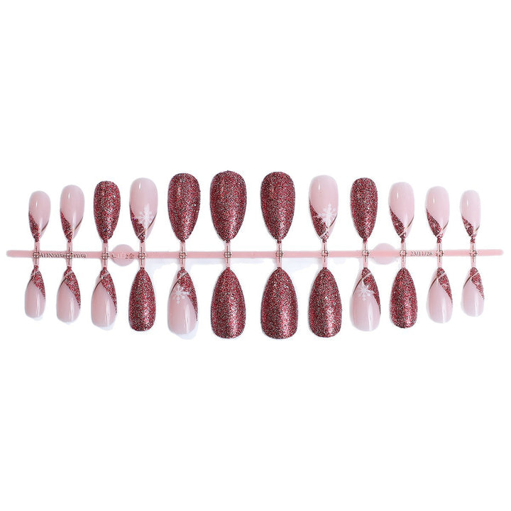 Artificial Nail Set with Glamorous Glitter Accents Stornfield