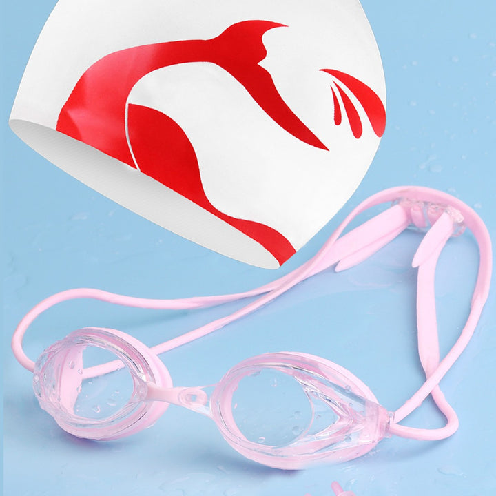 Swimming goggles with adjustable head strap and comfort nose piece Stornfield