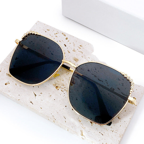 Elegant Square Sunglasses with Sparkling Accents Stornfield