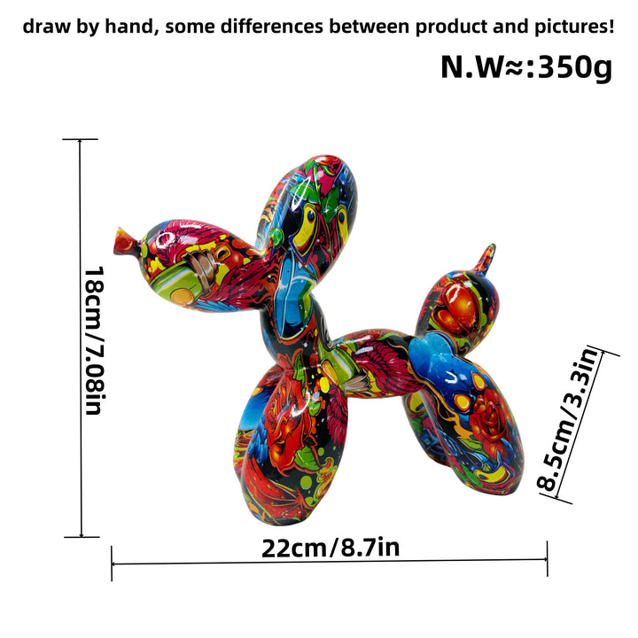 Colorful Balloon Dog Sculpture Stornfield