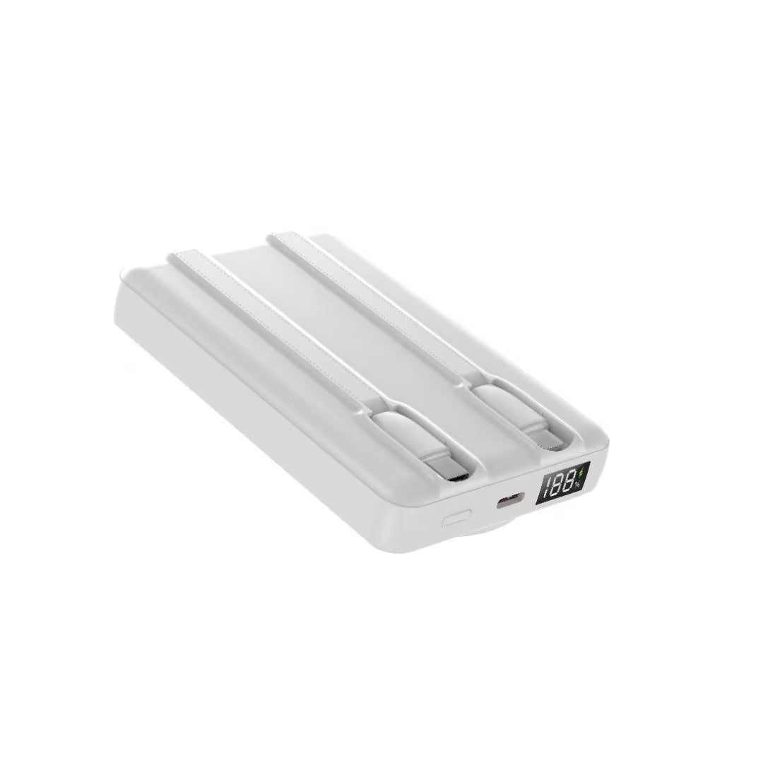 Portable power bank with multifunctional LED display and integrated cable management Stornfield