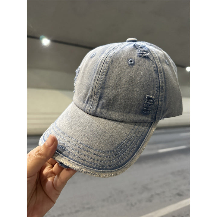 Women's Distressed Denim Baseball Cap Stornfield 1784084028