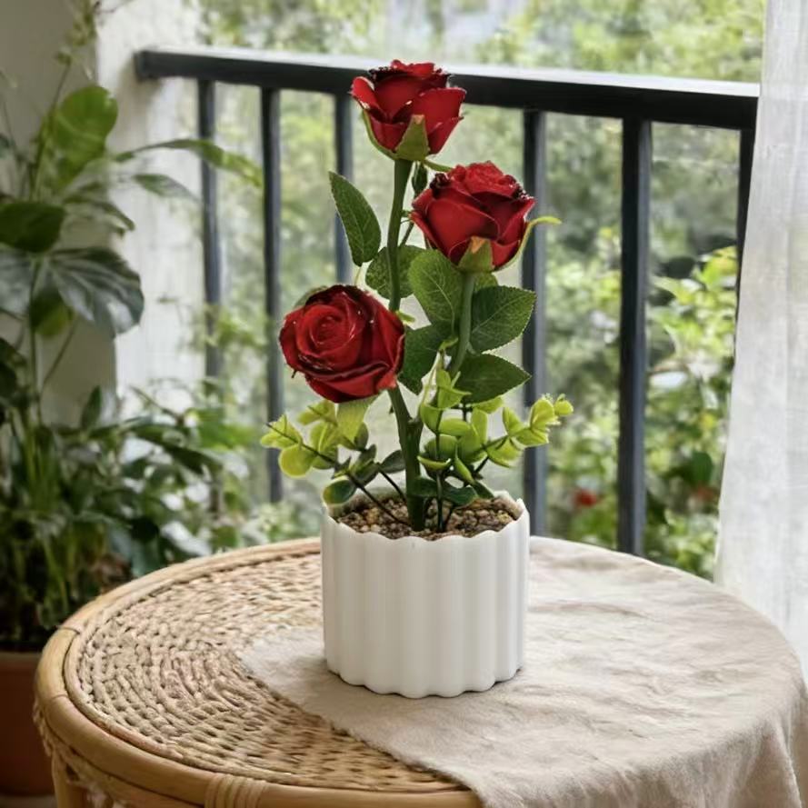 Decorative Faux Rose for Home Decor Display