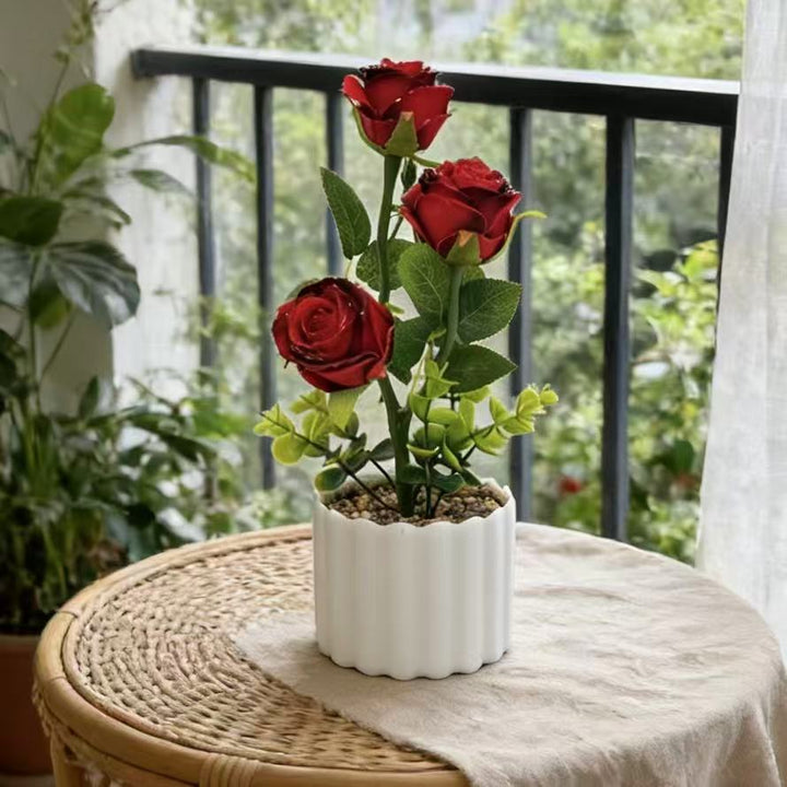 Decorative Faux Rose for Home Decor Display