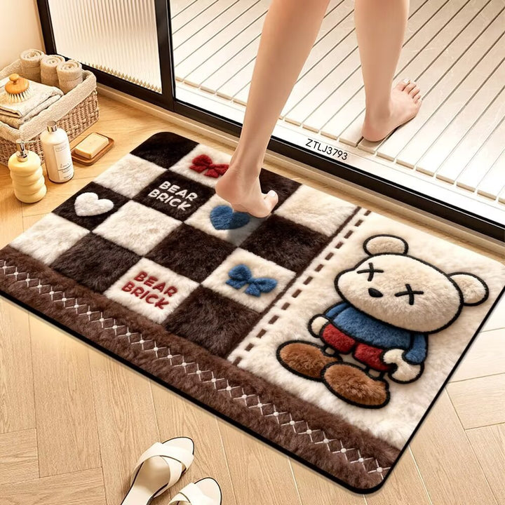 Plush Cartoon Themed Bath Mat Stornfield