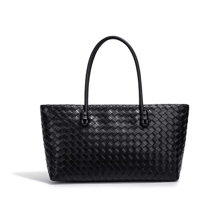 Woven Leather Tote Bag Stornfield
