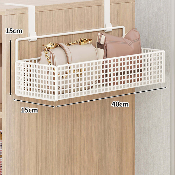 Overdoor Mesh Storage Organizer with Hooks