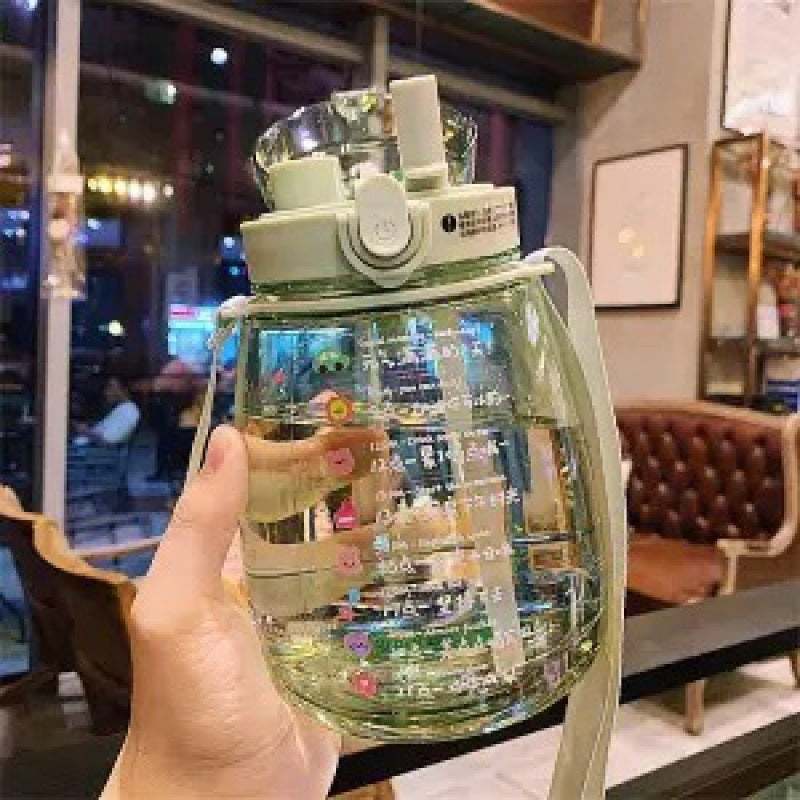 Ladies multifunctional hygiene drinking bottle with carrying strap Stornfield