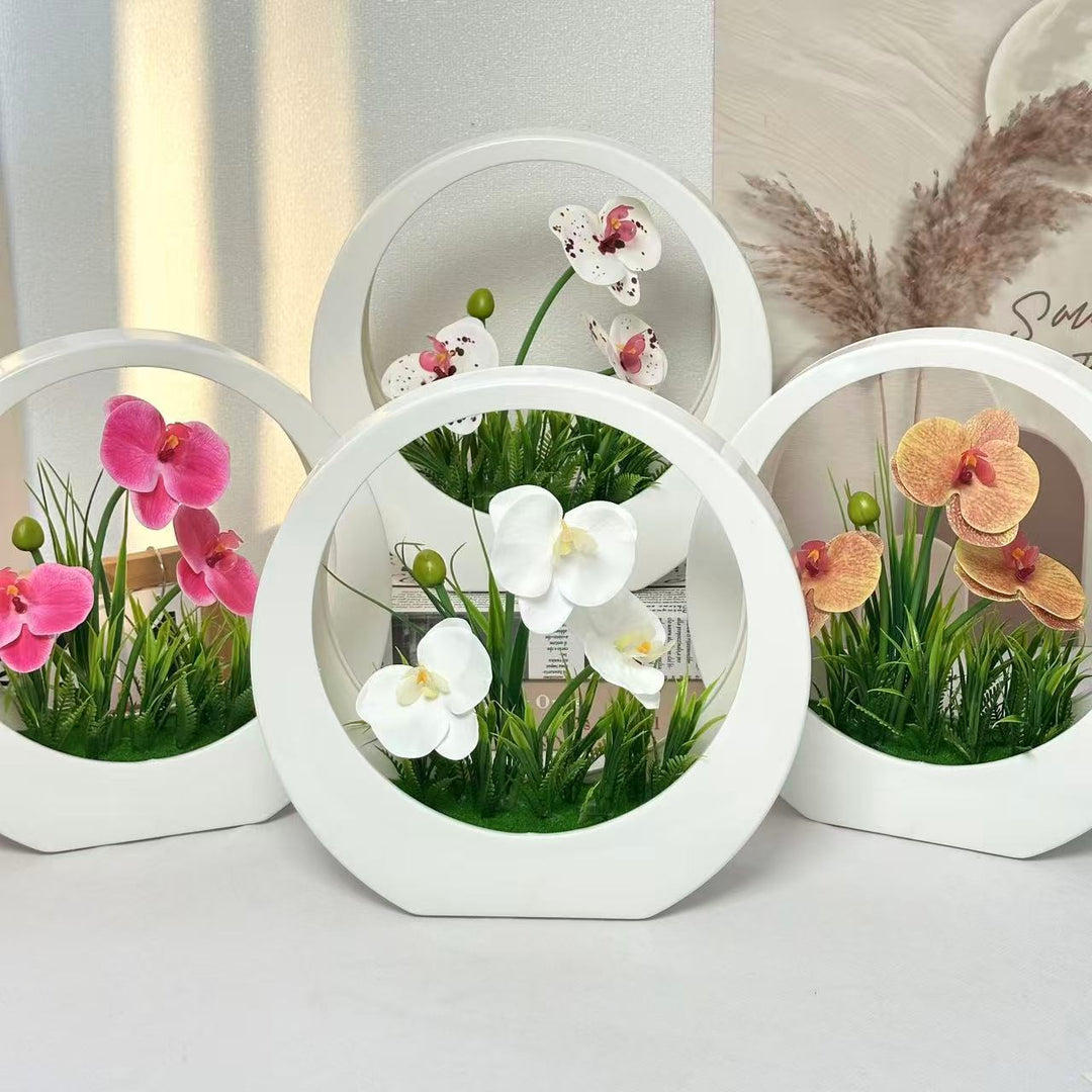 Elegant Orchid Decorative Centerpiece