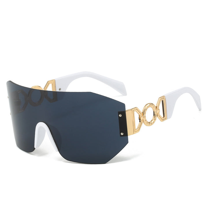 Fashion Statement Wide-Brim Shield Sunglasses Stornfield