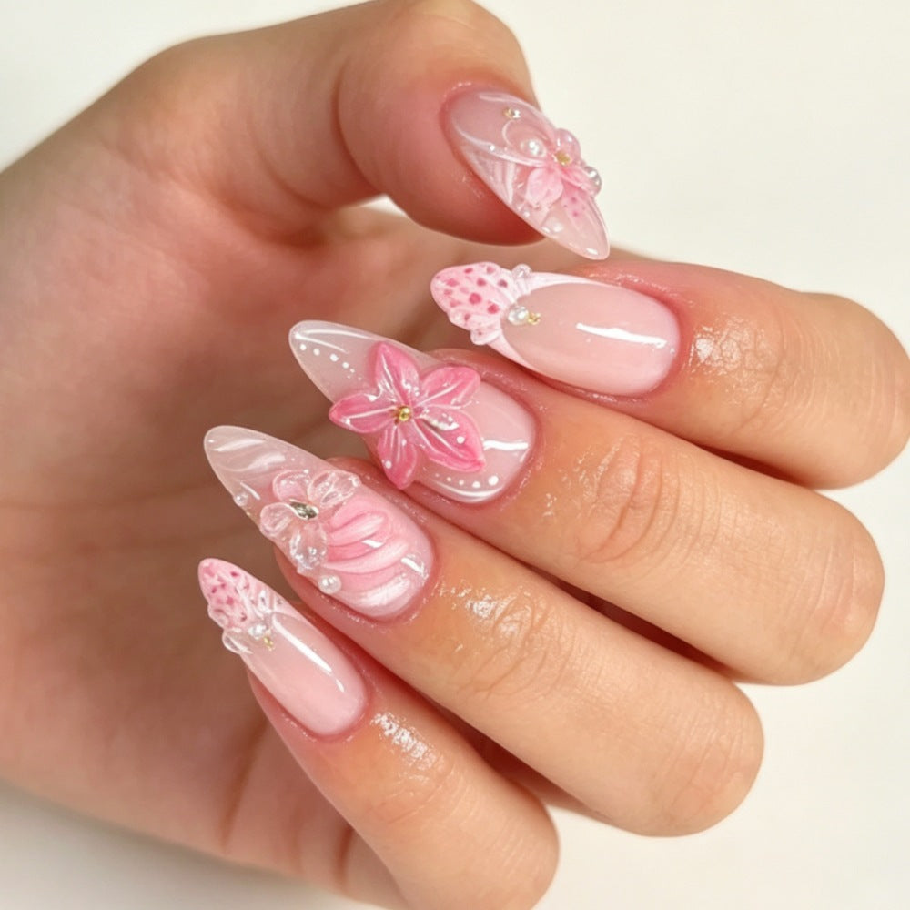Fancy Decorative Acrylic Nail Set