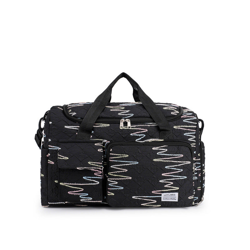 Stylish Quilted Gym Duffle Bag