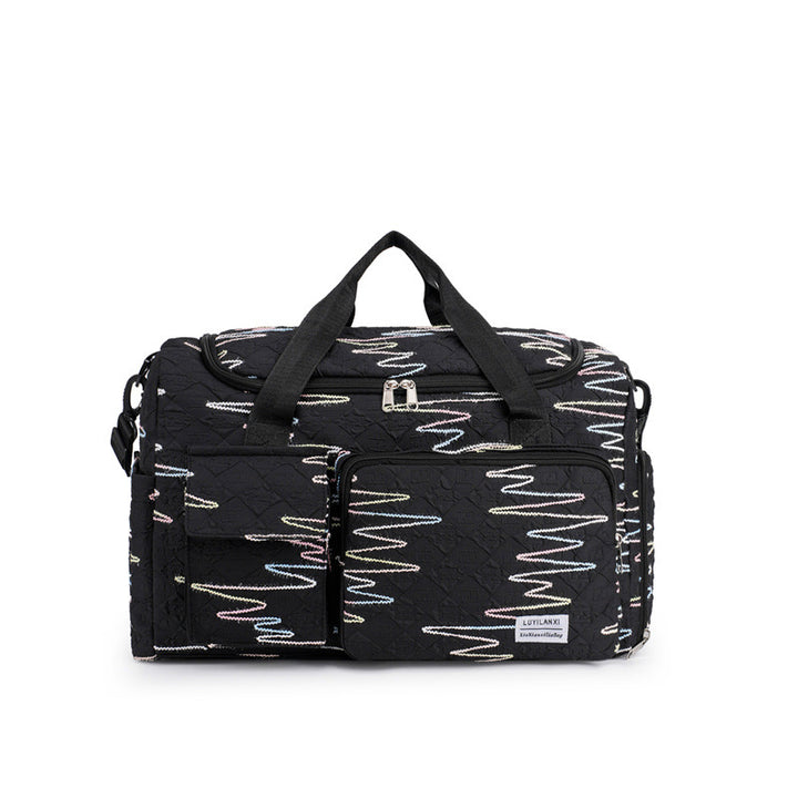 Stylish Quilted Gym Duffle Bag