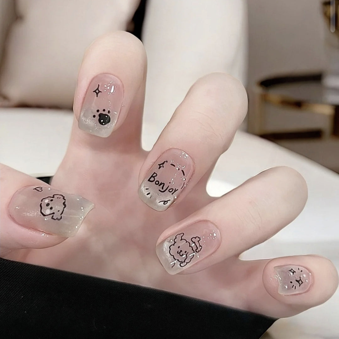 Creative Cartoon-Themed Press-On Nail Set Stornfield