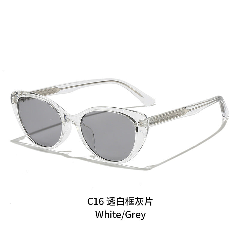 Women's Cat-Eye Sunglasses with Transparent Frame and UV Protection Stornfield