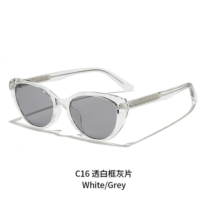 Women's Cat-Eye Sunglasses with Transparent Frame and UV Protection Stornfield