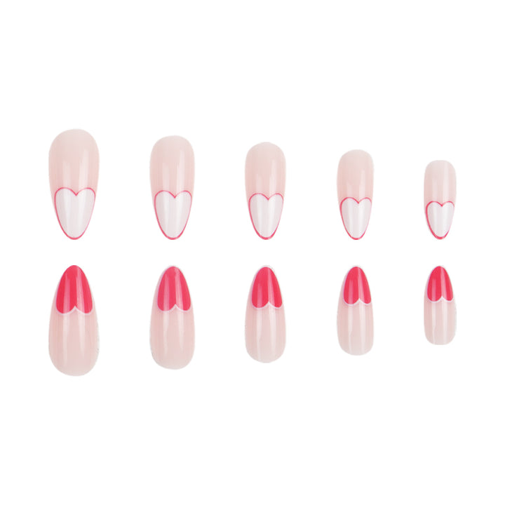 Heart-Design Stiletto Press-On Nails Stornfield 1789085993