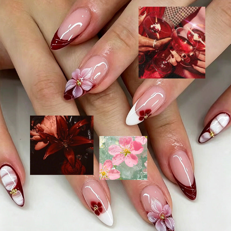 Artistic Floral Press-On Nail Collection Stornfield