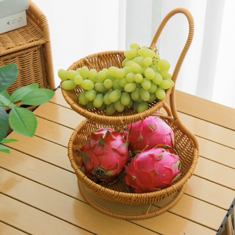 Decorative Tiered Wicker Fruit Stornfield