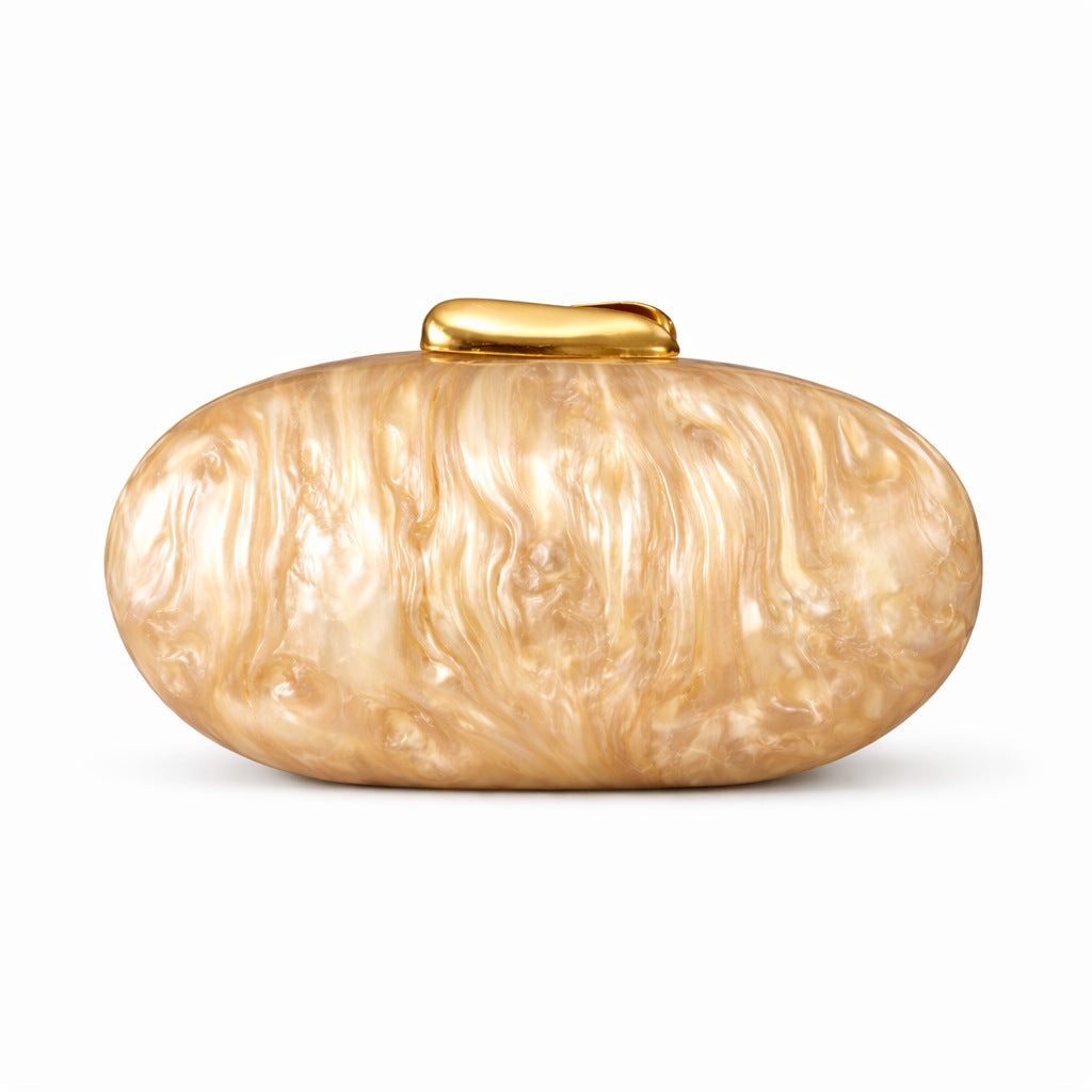 Marbled Acrylic Evening Clutch