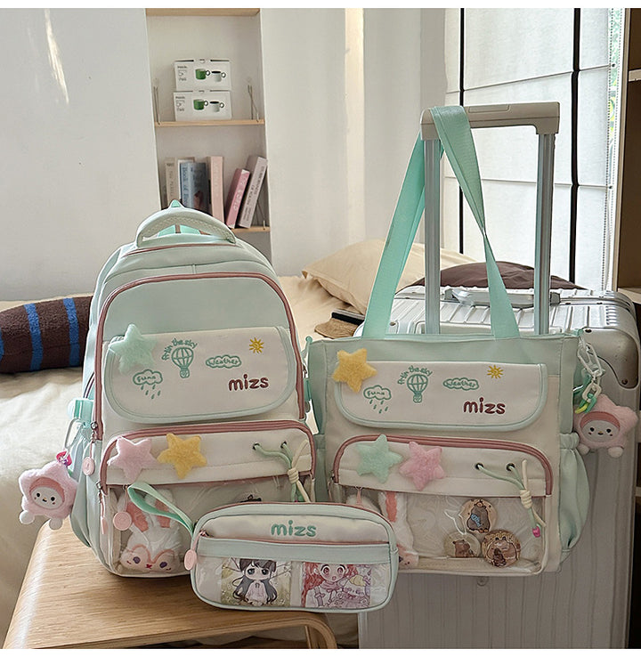 Whimsical Multi-Pocket Backpack Set Stornfield