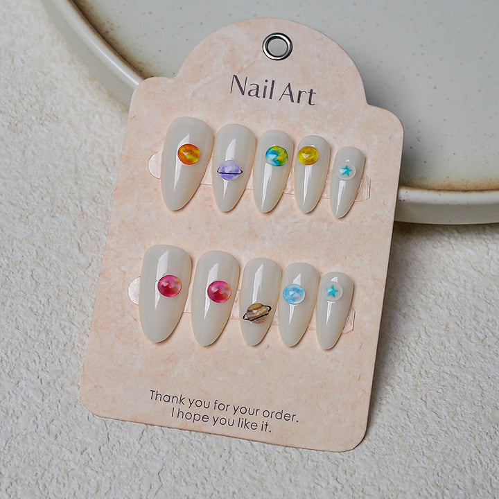 Artistic Press-On Nail Art Set Stornfield