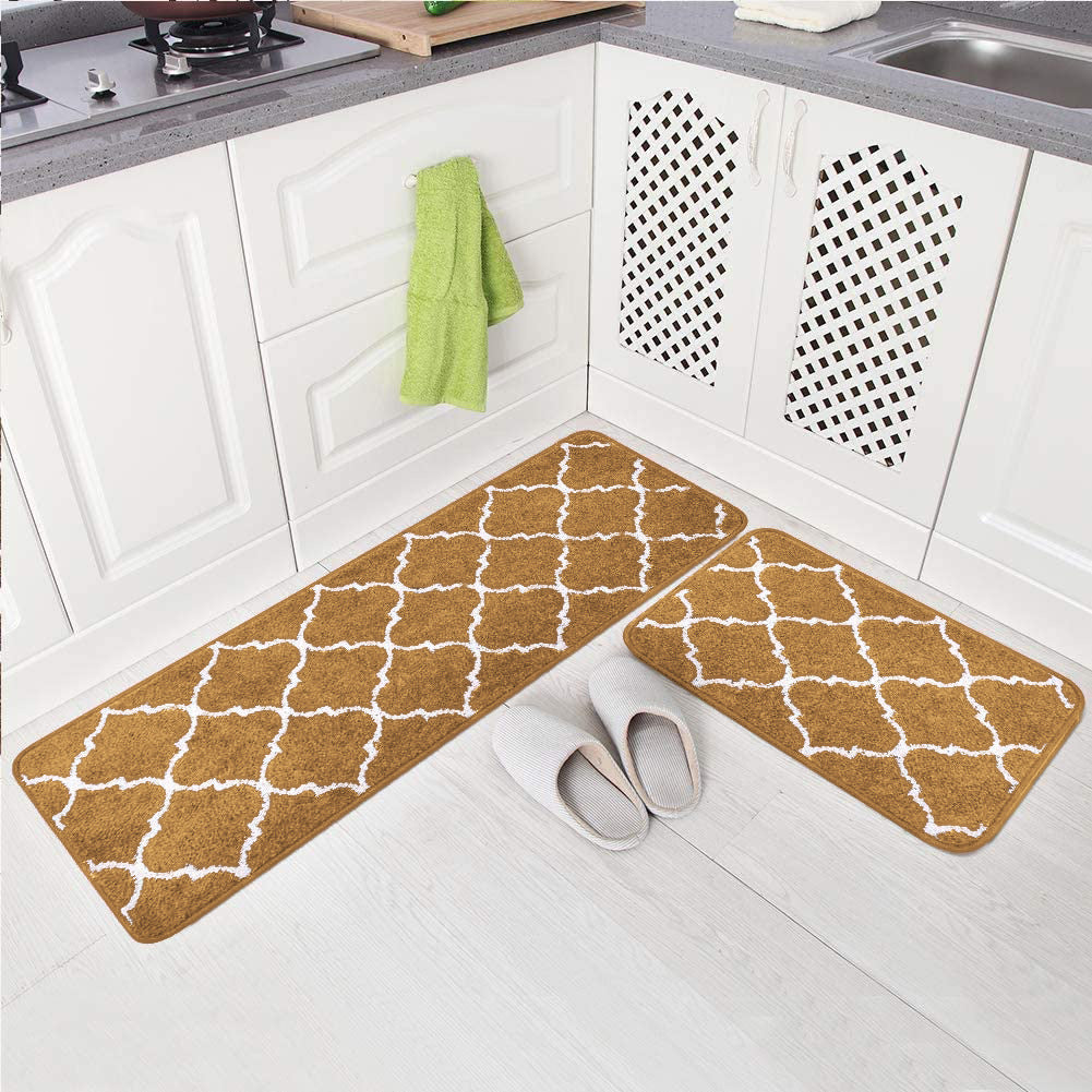 Stylish Non-Slip Kitchen Mat Set