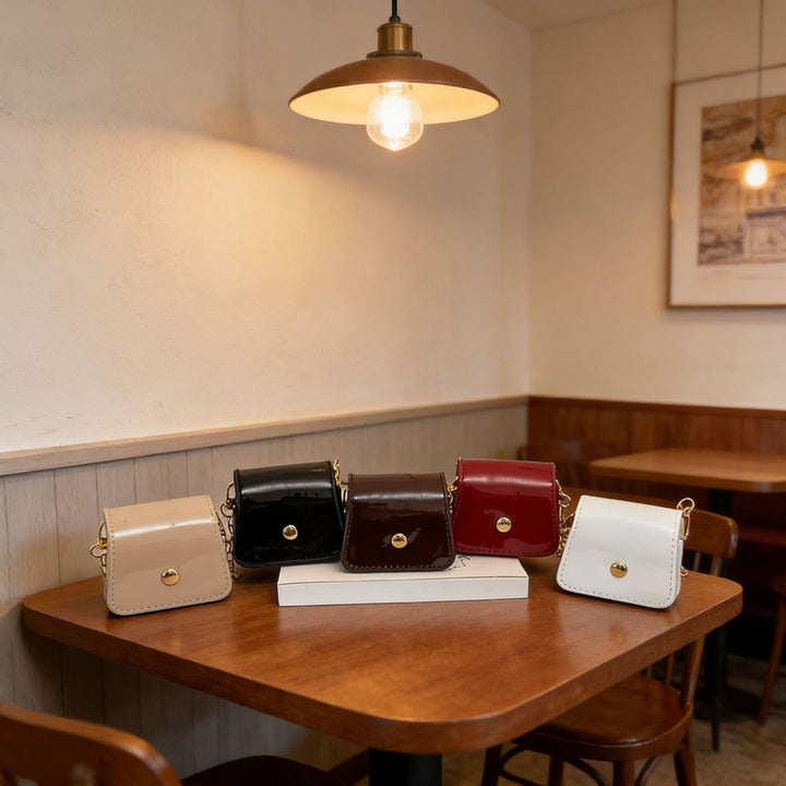 WoChic Patent Leather Crossbody Bag Stornfield