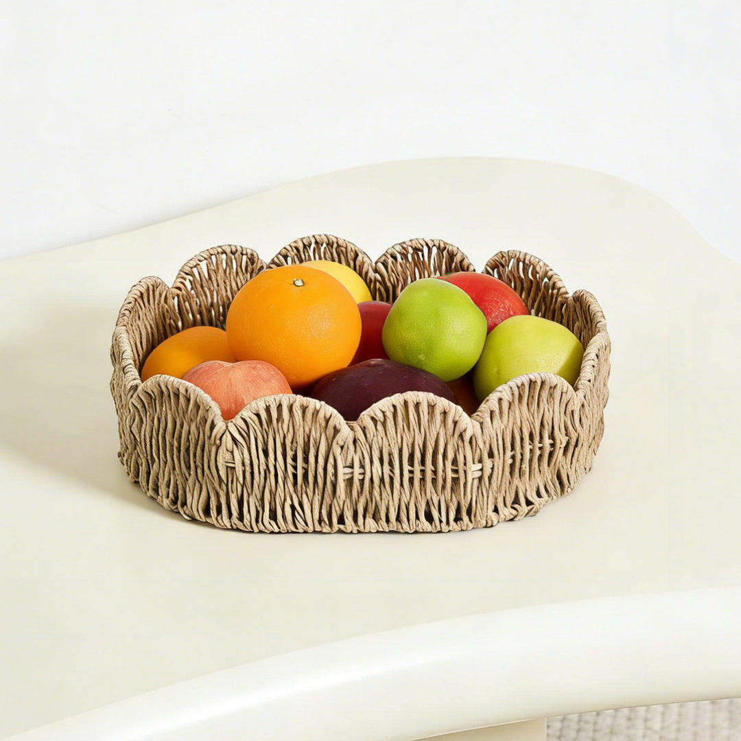 Decorative hand-woven storage basket Stornfield